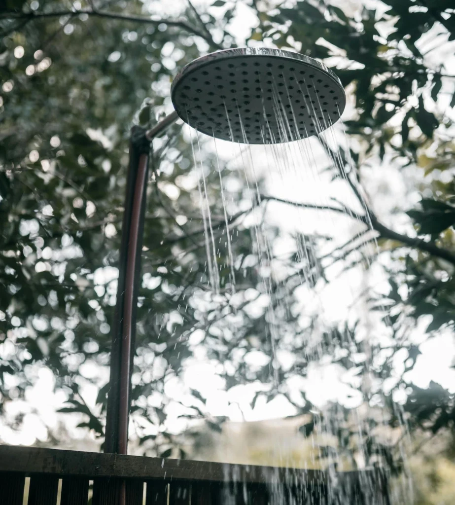 outdoor shower